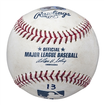 Ball Hit by Barry Bonds for his 754th Career Home Run 7/27/07 (MLB Authenticated)